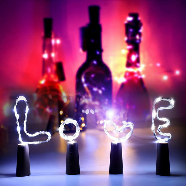 1M 10LED Fairy String Light Wine Bottle Copper Wire Lamp Cork Party Decor Lamps